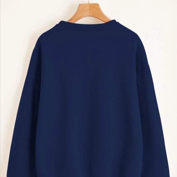 BRAND NEW Drop Shoulder Solid Pullover - Picture 2 of 4